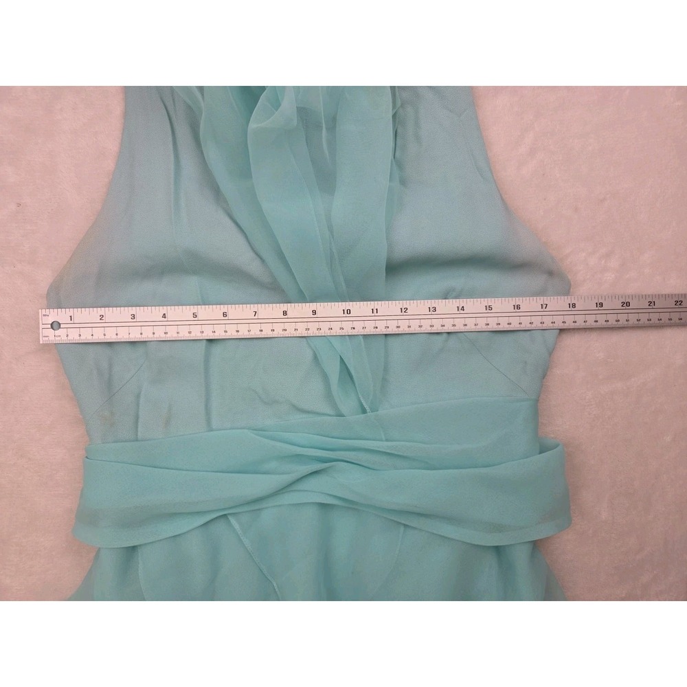 Vtg Felix Arbeo Aventura 1970s Green Chiffon Cape Goddess Evening Gown Dress S - Picture 11 of 16